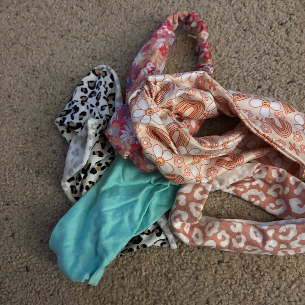 Colorful Patterned Headbands Set